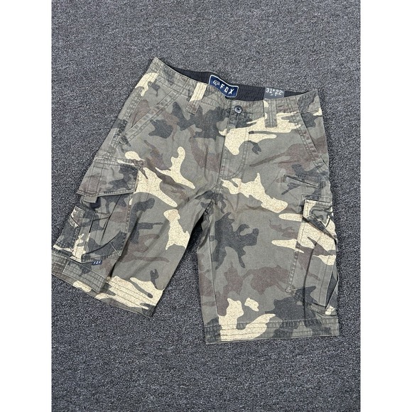 Fox Other - New Fox Racing Camo Cargo Shorts Men's 31 Twill Cotton 11" Inseam Outdoors